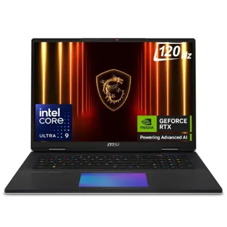 MSI TITAN 18 HX DRAGON EDITION NORSE MYTH A2XWJG-254IN GAMING LAPTOP [ULTRA9-285HX/96 GB RAM/6TB SSD (2TB GEN 5 + 4TB GEN 4)/WIN11 HOME/18.0″ UHD+ 4K/24GB-RTX5090 GRAPHICS /2 YEARS WARRANTY]