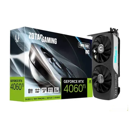 Zotac GeForce Rtx 4060 Ti Twin Edge 8Gb Graphics Card (ZT-D40610E-10M)