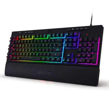 Redragon Shiva K512 Black RGB Backlit Membrane Wired Gaming Keyboard