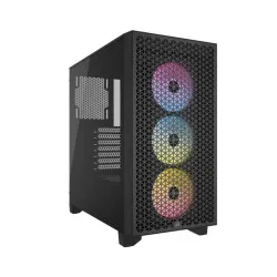Corsair 3000D RGB Airflow Tempered Glass Mid-Tower ATX Case - Black