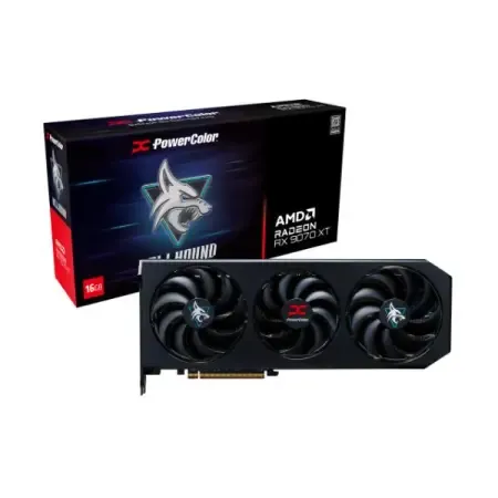 PowerColor Hellhound AMD Radeon RX 9070 XT 16GB GDDR6 Graphics Card