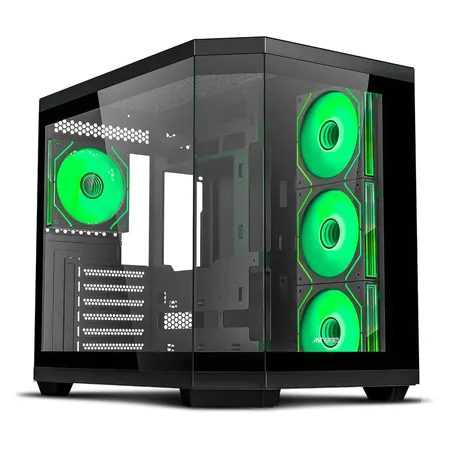 Ant Esports Crystal X11 Mid-Tower High End Gaming Cabinet Black
