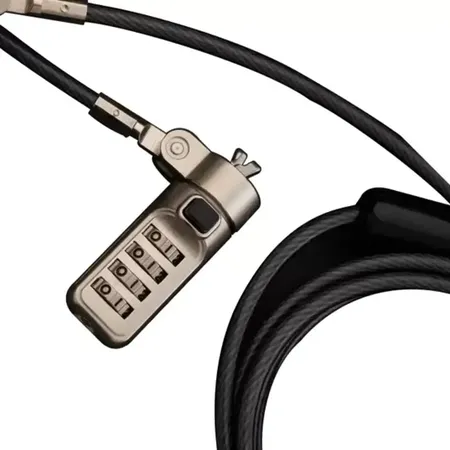Cadyce CA-NWCLK Numbered Wedge Cable Lock with 4-Digit Combination & Twisted Steel Cable