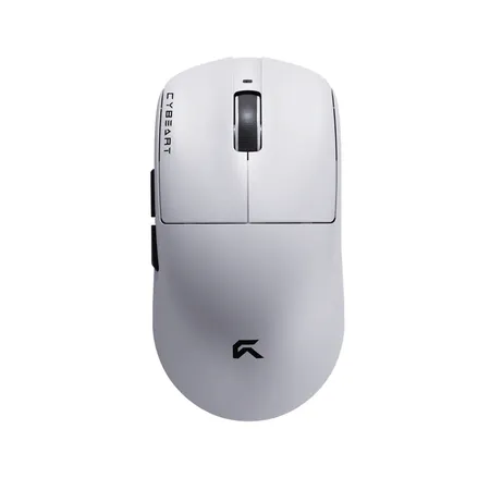 CYBEART Xeus 8K Wireless Tri Mode Ambidextrous Gaming Mouse ( White ) ( 42000DPI / 5 Macro Buttons )