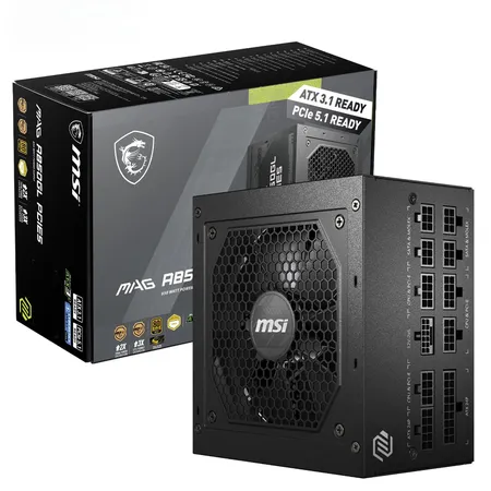 Msi Mag A850GL Pcie5 Atx 3.1 850 Watt 80 Plus Gold Fully Modular Power Supply (MAG-A850GL-PCIE5)