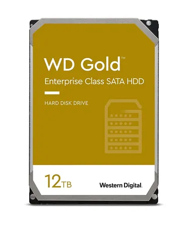 WESTERN DIGITAL 12TB GOLD INTERNAL SATA HARD DRIVE