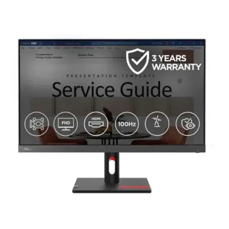 Lenovo ThinkVision S24i-30 23.8” (60.45cm) FHD (1920×1080) IPS Antiglare WLED Monitor (Black)