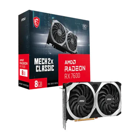 MSI Radeon RX 7600 MECH 2X CLASSIC OC 8GB AMD Graphic Card