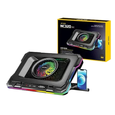 ANT ESPORTS LAPTOP GAMING COOLER BLACK (NC320 RGB)