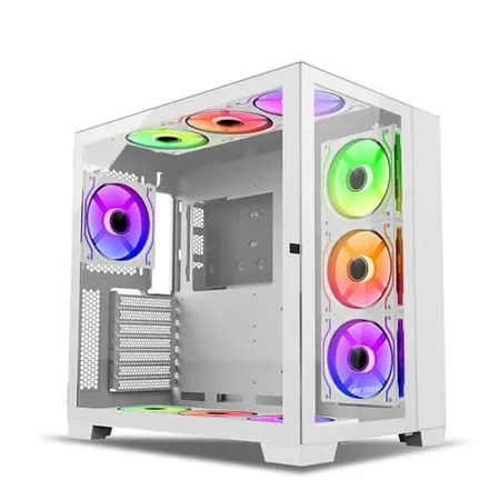 Ant Esports Crystal XL ARGB White ATX Mid Tower Case