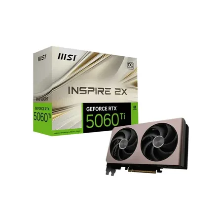 MSI Nvidia GeForce RTX 5060 Ti Inspire 2X OC 16GB GDDR7 Dual Fan Graphics Card