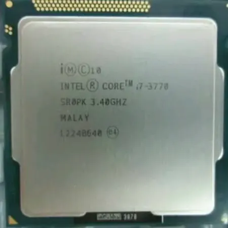 Intel Core i7-3770 3.4 GHz Upto 3.9 GHz LGA 1155 Socket 4 Cores 8 Threads 8 MB Smart Cache Desktop Processor