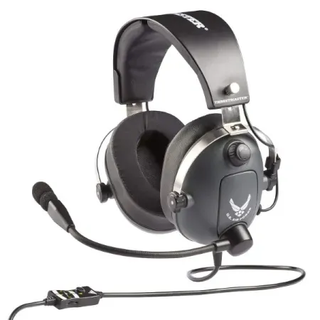 THRUSTMASTER T.Flight Gaming Headset U.S. Airforce Edition Wired Gaming Over Ear Headphones – Grey