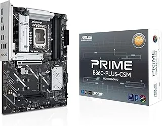 ASUS Prime B860-PLUS-CSM Motherboard Socket Intel LGA 1851 (Intel B860, ATX, DDR5 Memory, PCIe 5.0 x16 SafeSlot, 3X PCIe 4.0 M.2, HDMI, DisplayPort, USB 20Gbps, USB 5Gbps Type-C)
