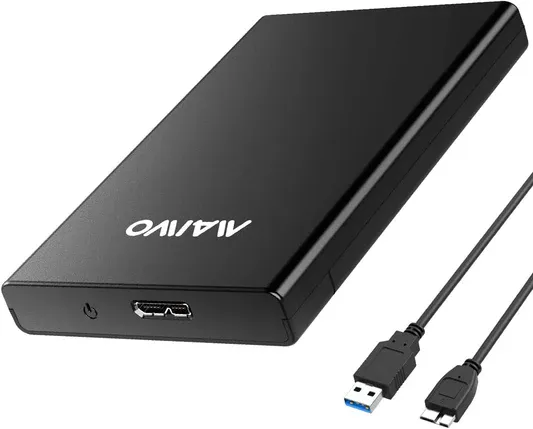 MAIWO 2.5" SATA SSD/HDD Tool-Free USB C to SATA External Hard Drive Enclosure
