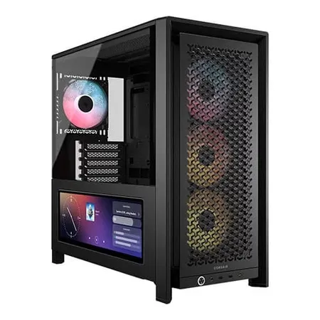 Corsair Frame 4000D LCD RS ARGB Premium Mid Tower Cabinet Black (CC-9011326-WW)