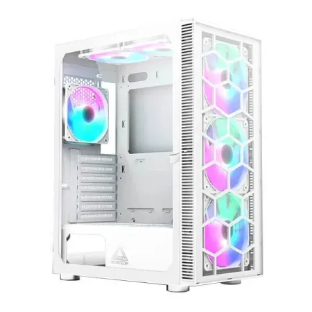 MONTECH X3 Glass RGB EATX Mid Tower Cabinet (White)