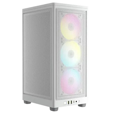 Corsair 2000D Rgb Airflow Mini-Itx Mid Tower Cabinet White (CC-9011247-WW)