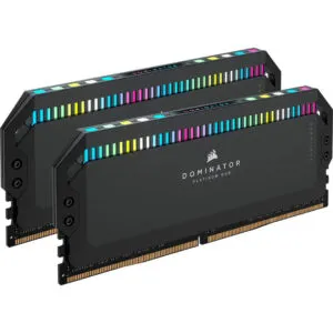 Corsair Dominator Platinum RGB DDR5 32GB (16GBx2) 6000MHz Ram (Black) – CMT32GX5M2E6000C36