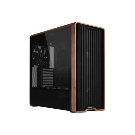 Lian Li LANCOOL 217 Genuine Walnut Wood Mid-Tower ATX PC Case (Black)