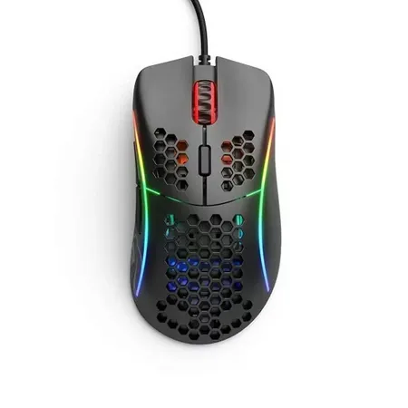 GLORIOUS Model D Wired Ergonomic Gaming Mouse ( GLO-MS-DW-MB ) ( 12000DPI / 6 Macro Buttons ) ( Glossy Black )