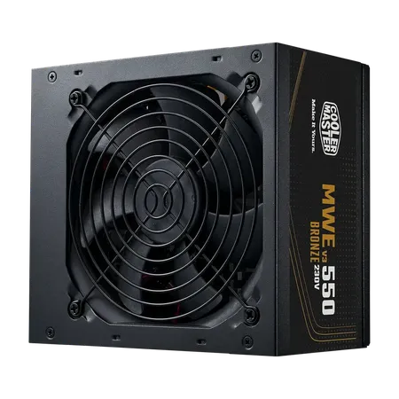 Cooler Master MWE Bronze 550 V3 550W ATX Non Modular Power Supply Unit - Black