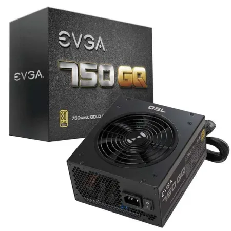 EVGA 210-GQ-0750-V1 750 GQ, 80+ Gold 750W, Semi Modular, EVGA ECO Mode, 5 Year Warranty, Power Supply, Black