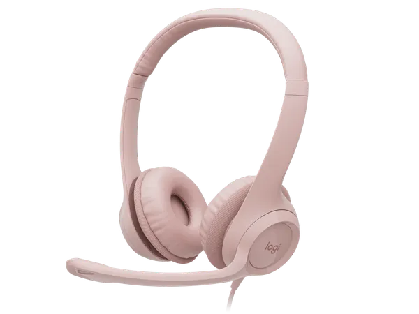 LOGITECH USB HEADSET H390 - ROSE