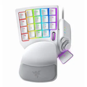 Razer Tartarus Pro Mechanical Gaming Keypad With Analog Optical Switches Mercury White (RZ07-03110200-R3M1)