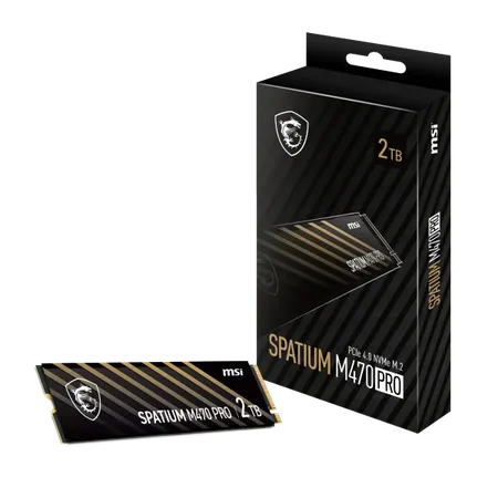 MSI Spatium M470 Pro 2Tb PCIe 4.0 NVMe M.2 Internal SSD (SPATIUM M470 PRO 2TB)