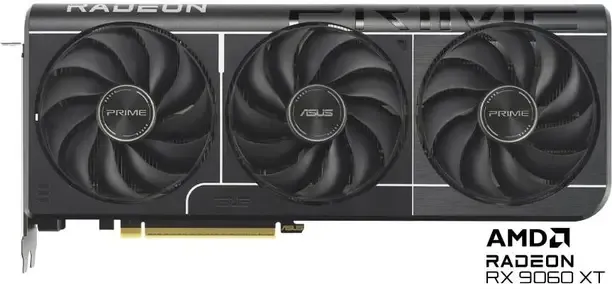 ASUS PRIME-RX9060XT-O16G GDDR6 16 GB AMD Radeon Chipset 128 bit 3310 MHz Graphics Card