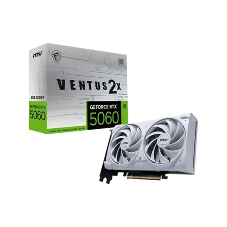 MSI RTX 5060 Ventus 2X OC White 8GB GDDR7 Graphics Card (G5060-8V2CW)