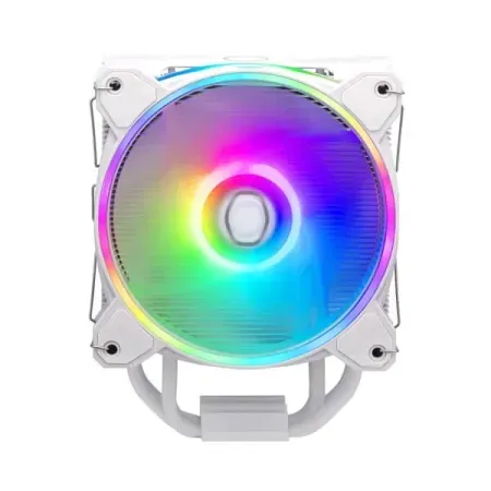 COOLER MASTER Hyper 212 Halo ARGB Single Tower CPU Air Cooler (White)