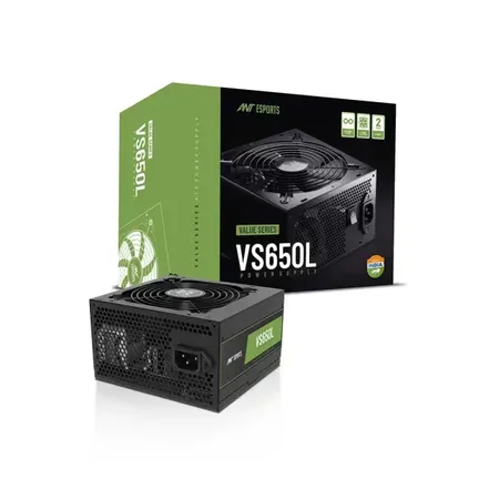 Ant Esports VS650L 650 Watts Power Supply Black (AESP0324)