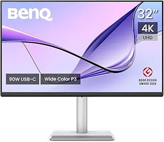 BenQ MA270U, 27 Inch (68.58 cm), 4K IPS 3840x2160, 60Hz, Monitor for Mac,P3 Color Gamut, HDMI, Dual USB-C(90W PD),Brightness & Volume Control,HAS Stand,Display Pilot2.0,Integrated Mac Controls(Silver)