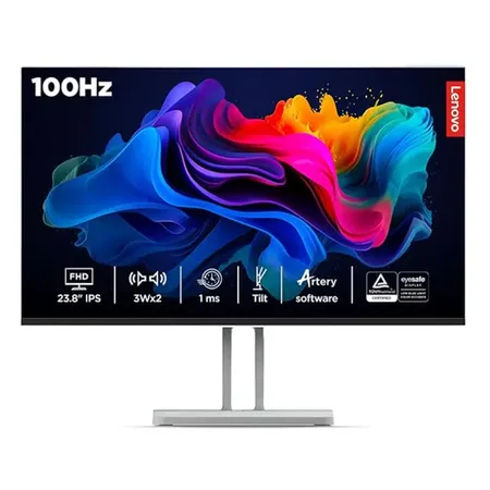 Lenovo L24i‑4A 23.8″ 100 Hz 1 ms FHD IPS Monitor Dual 3 W Speakers