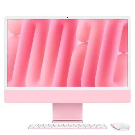 Apple 24-inch iMac with Retina 4.5K display M4 chip with 10‑core CPU and 10‑core GPU, 16GB, 256GB SSD - Pink