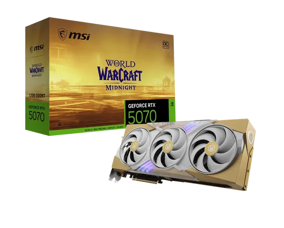 MSI Gaming RTX 5070 12G World of Warcraft Midnight Void Edition OC Graphics Card