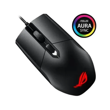 ASUS ROG Strix Impact Wired Ambidextrous Optical MOBA Gaming Mouse ( ROG-STRIX-IMPACT ) ( 5000DPI / 4 Macro Buttons ) ( Black )