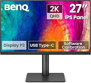 BenQ PD2706QN 27” 2K QHD (2560x1440) 100Hz IPS Color Accurate Monitor for Designers| 95% P3| 100% sRGB/Rec.709| 90W USB-C|Software Calibration| Daisy Chain|Nano Matte Panel| Pantone & Calman Certified