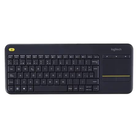 Logitech K400 Plus 2.4 GHz Wireless Keyboard with Built-in Touchpad - Black