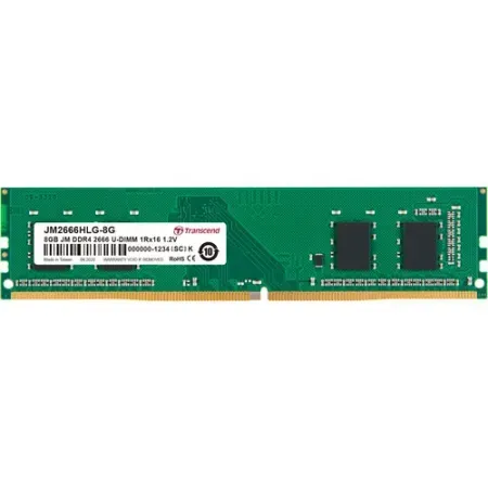 Transcend 8GB (1 X 8GB) DDR4 2666MHz U-DIMM 1Rx8 1Gx8 CL19 1.2V RAM