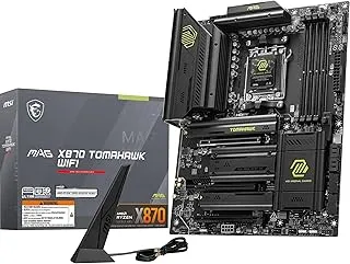 MSI MAG X870 Tomahawk WiFi Gaming Motherboard - ATX - Supports AMD Ryzen 9000/8000/7000 Series Processors, Socket AM5 - DDR5 Memory, 1 x PCIe 5.0 x16, 2 x M.2 Gen5, 5G LAN, Wi-Fi 7
