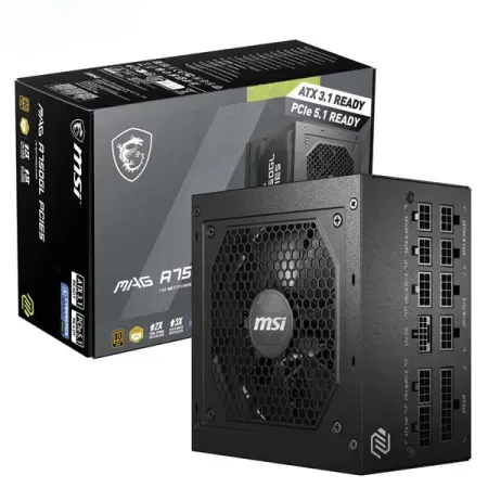 MSI MAG A750GL PCIE5 ATX 3.1 Fully Modular Smps Power Supply