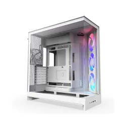 NZXT H9 Flow RGB+ ATX Mid Tower Cabinet White (CM-H92FW-P1)