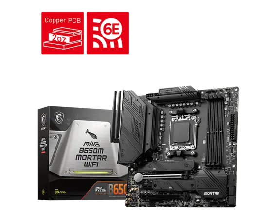 MSI MAG B650M Mortar WIFI M-ATX Motherboard