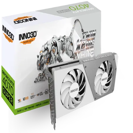 INNO3D GeForce RTX 4070 Super Twin X2 OC White 12GB Nvidia Graphic Card