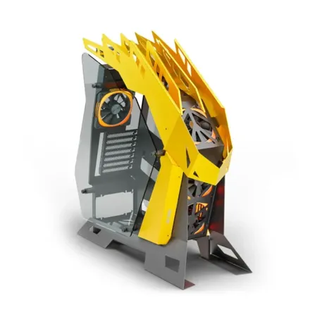 Ant Esports CYPHER G7 Mid-Tower ATX Computer Case Black Yellow