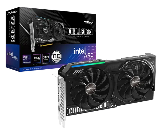 ASRock Intel Arc B570 Challenger 10GB OC Graphics Card (B570-CL-10GO)