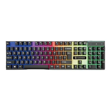 Consistent Radium Wired Gaming Keyboard (KG1101) Gaming Keyboard with Breathing Effect |Backlit Keyboard Windows Lock| Wired Connectivity| Ergonomic Design| Durable Construction